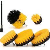 LivX MUF-01 Hygiene 5 Parça 15 cm Sarı Renk Profesyonel Matkap Temizlik Fırçası