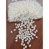 Livza Bijuteri 500 Gr. Krem Renk Plastik Inci Boncuk (Yamuk Inci)