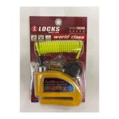 Locks Tez Motor Alarmlı Disk Kilidi +hatırlama Kablolu Hediyeli 110db