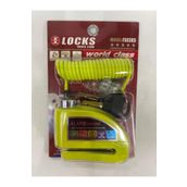 Locks World Class 110 Db Fosforlu Yeşil Alarmlı Disk Kilidi 130145-2