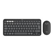 Logitech Pebble 2 Combo Siyah Çoklu Sessiz Grafit Kablosuz Klavye Mouse Seti