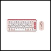 Logitech Pop Icon Combo 920-013077 Pembe Kablosuz Klavye Mouse Seti
