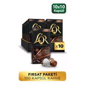 L'or 10'lu Çikolata Aromalı Nespresso Uyumlu Alüminyum Kapsül Kahve