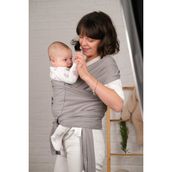 Lorasina Baby Sırt Destekli Ayarlanabilen Sling, Wrap, Taşıma Şalı, Ana Kucağı - Gri