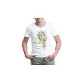 Lord T-Shirt ÇB-993 Beyaz Mikrofon Notalar Erkek Çocuk T-shirt
