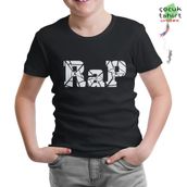 Lord T-Shirt CS-975 Siyah Rap Logo Erkek Çocuk T-shirt