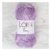 Loren 34047 RF009 Furry Lila El Örgü İpi