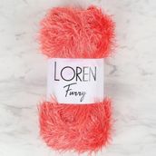 Loren 34051 RF017 Furry Nar Çiçeği El Örgü İpi