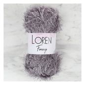 Loren 34056 RF036 Furry Koyu Gri El Örgü İpi