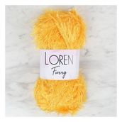 Loren 34063 RF075 Furry Hardal Sarısı El Örgü İpi