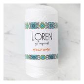 Loren 34324 RM002 Macrame Beyaz El Örgü İpi