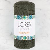Loren 34337 RM0195 Macrame Asker Yeşili El Örgü İpi