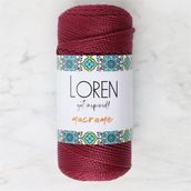 Loren 34344 RM0113 Macrame Bordo El Örgü İpi