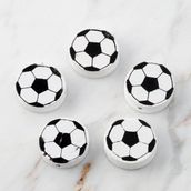 Loren 5 Li Futbol Topu Yuvarlak Ahşap Boncuk