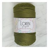 Loren LM010 34429 Polyester Soft Macrame Yeşil El Örgü İpi