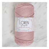 Loren LM042 34446 Polyester Soft Macrame Pembe El Örgü İpi