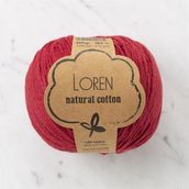Loren Natural Cotton 33912 R099 Vişne Çürüğü El Örgü İpi