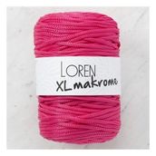 Loren R013 33713 XL Makrome Fuşya El Örgü İpi