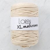 Loren R040 33705 XL Makrome Açık Bej El Örgü İpi