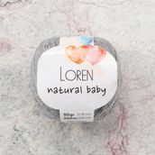 Loren R079 33827 Natural Baby Açık Gri El Örgü İpi