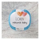 Loren R091 33934 Natural Baby Turkuaz El Örgü İpi