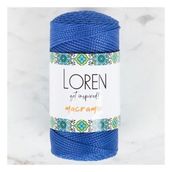 Loren RM0252 34352 Macrame Saks Mavi El Örgü İpi