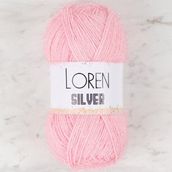 Loren RS0013 34074 Silver Toz Pembe El Örgü İpi