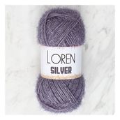 Loren RS0036 34098 Silver Antrasit El Örgü İpi