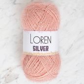 Loren RS0040 34079 Silver Pudra Pembe El Örgü İpi