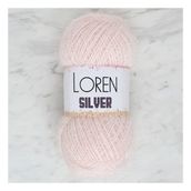 Loren RS0062 34072 Silver Toz Pembe El Örgü İpi