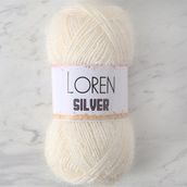 Loren RS0064 34070 Silver Beyaz El Örgü İpi