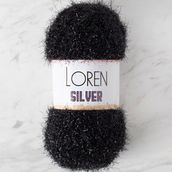 Loren RS1001 34093 Silver Siyah El Örgü İpi