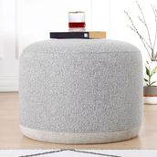 Lorence Home Açık Gri Cedre Puf