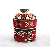 Lorence Home Bozok Kayın Frigya Kilim Puf