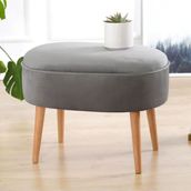 Lorence Home Gri Moile Puf