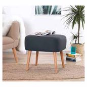 Lorence Home Parrot Koyu Gri Puf