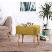 Lorence Home Parrot Sarı Puf