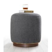 Lorence Home TY3080 Gri Zeone Puf