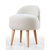 Lorence Home TY3134 Beyaz Rufmee Kürk Puf