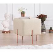 Lorence Home TY4458 Krem Kare Copper Puf