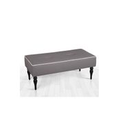 Lorence Home TY9012 Gri Lungo Deri BenchGri Puf