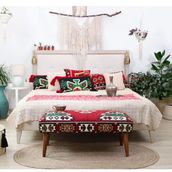 Lorence Home TY9967 Vezir Kilim Bench Hitit Puf