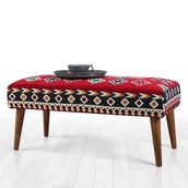 Lorence Home TY9968 Vezir Kilim Bench Lidya Puf