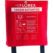 Lorex LR-FB1010C Çantalı Yangın Söndürme Battaniyesi 100x100 cm Alev Almaz Özellik ve Isı Yalıtkanlığı
