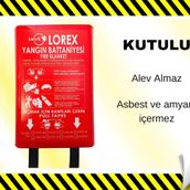Lorex Lr-fb1512b 150cm X 120cm Kutulu Yangın Battaniyesi