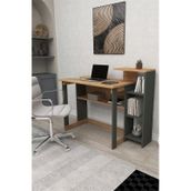 Lotus 5 Raflı Çalışma Masası Laptop Bilgisayar Masası Ofis Ders Yemek Çocuk Masası Çam-antrasit Çam - Antrasit