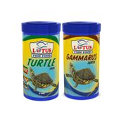 Lotus Turtle 100 ml + Gammarus 100 ml Kaplumbağa ve Sürüngen Yemi