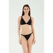 Louren Sabit Üçgen Bikini Takım Siyah, 36, LRN26YKB21801, SİYAH, Kadın
