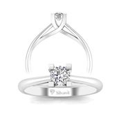 Lova Pırlanta 1040104-20 0.40 Karat Efektli Tektaş Pırlanta Yüzük