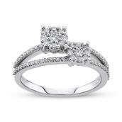 Lova Pırlanta 1080050-10 0.44 Karat Alyanslı Tektaş Pırlanta Yüzük